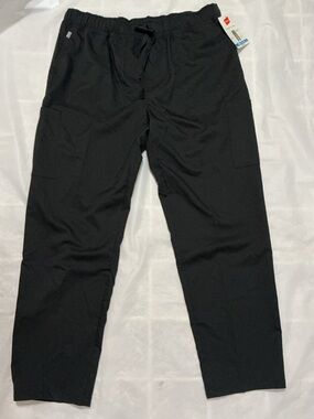 NWT XL Men’s Hanes Comfort Fit Scrubs Cool Comfort black